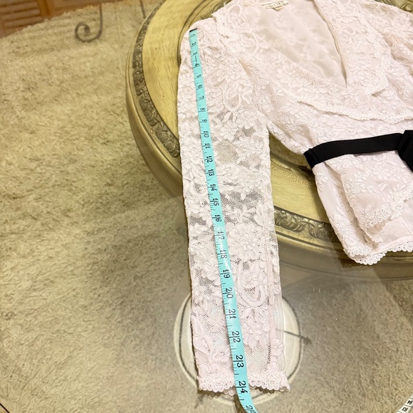 CHETTA B Blouse Sherrie Bloom Peter Noviello Lace Blouse Vintage White 6 - Picture 7 of 9